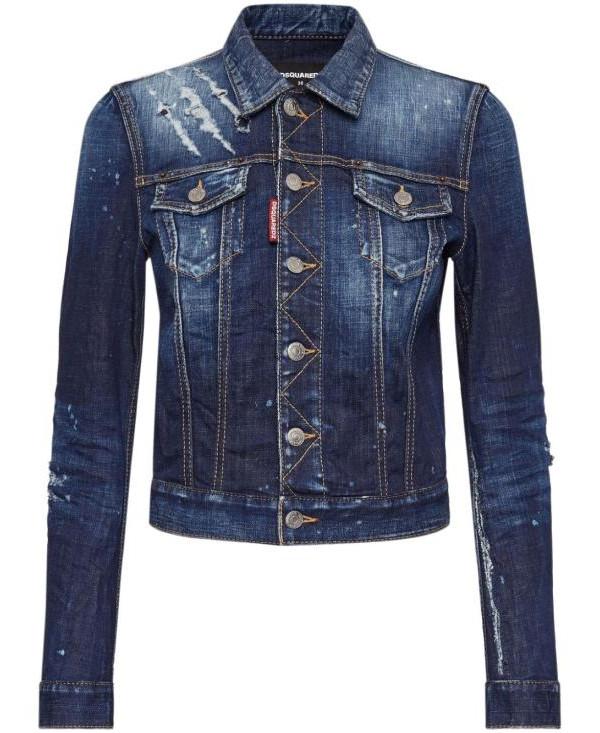 Dsquared2 Dark Wash Classic Denim Work Jacket