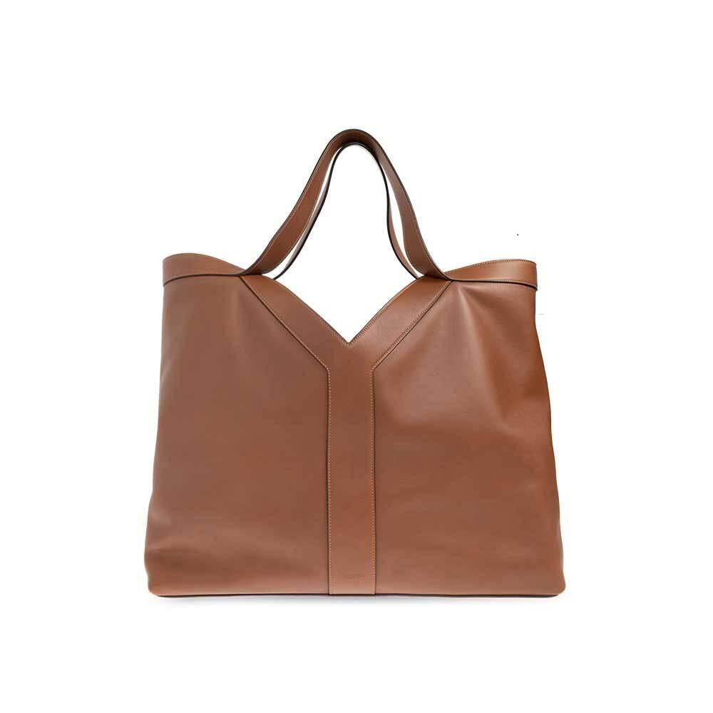 Saint Laurent Leather Y Grand Tote Bag Red