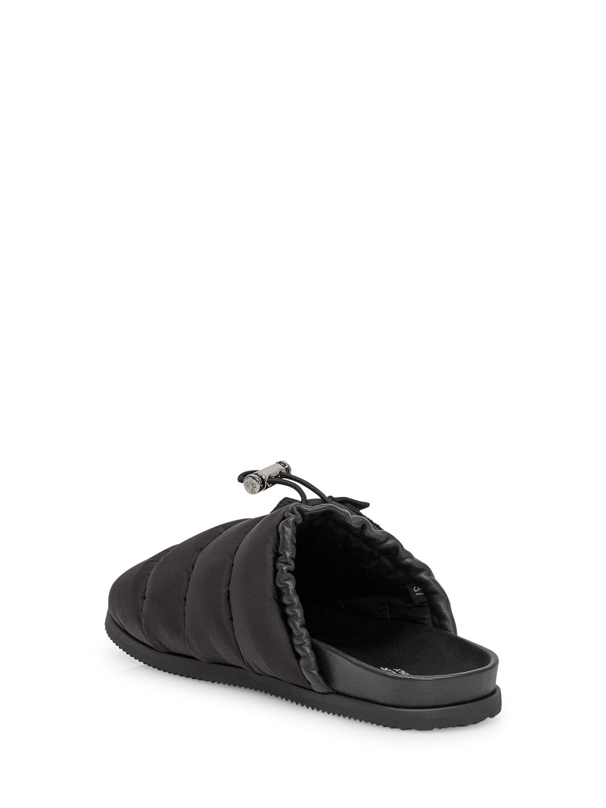 Moncler Black Leather Sandals for Women