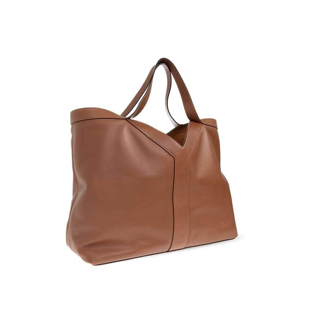 Saint Laurent Leather Y Grand Tote Bag Red