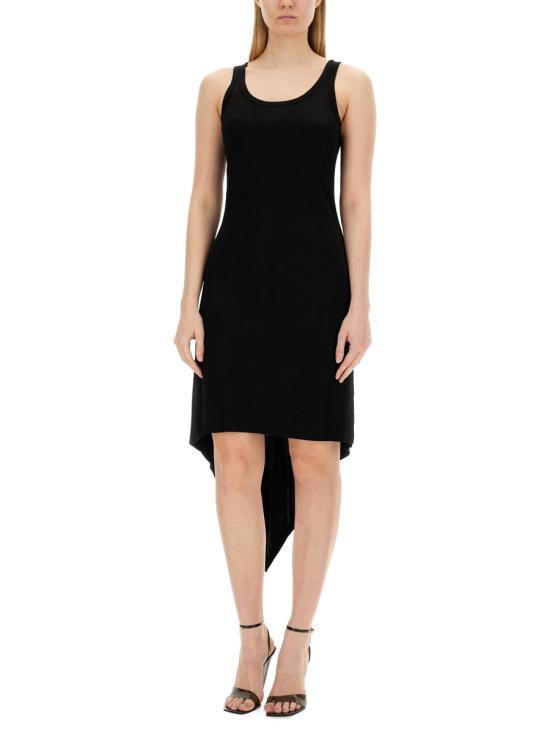 Helmut Lang Black Midi Dress O02HW602001 BLACK DOM