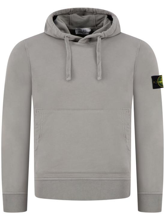 STONE ISLAND Organic Cotton Fleece Regular Fit Hooded Sweatshirt Women