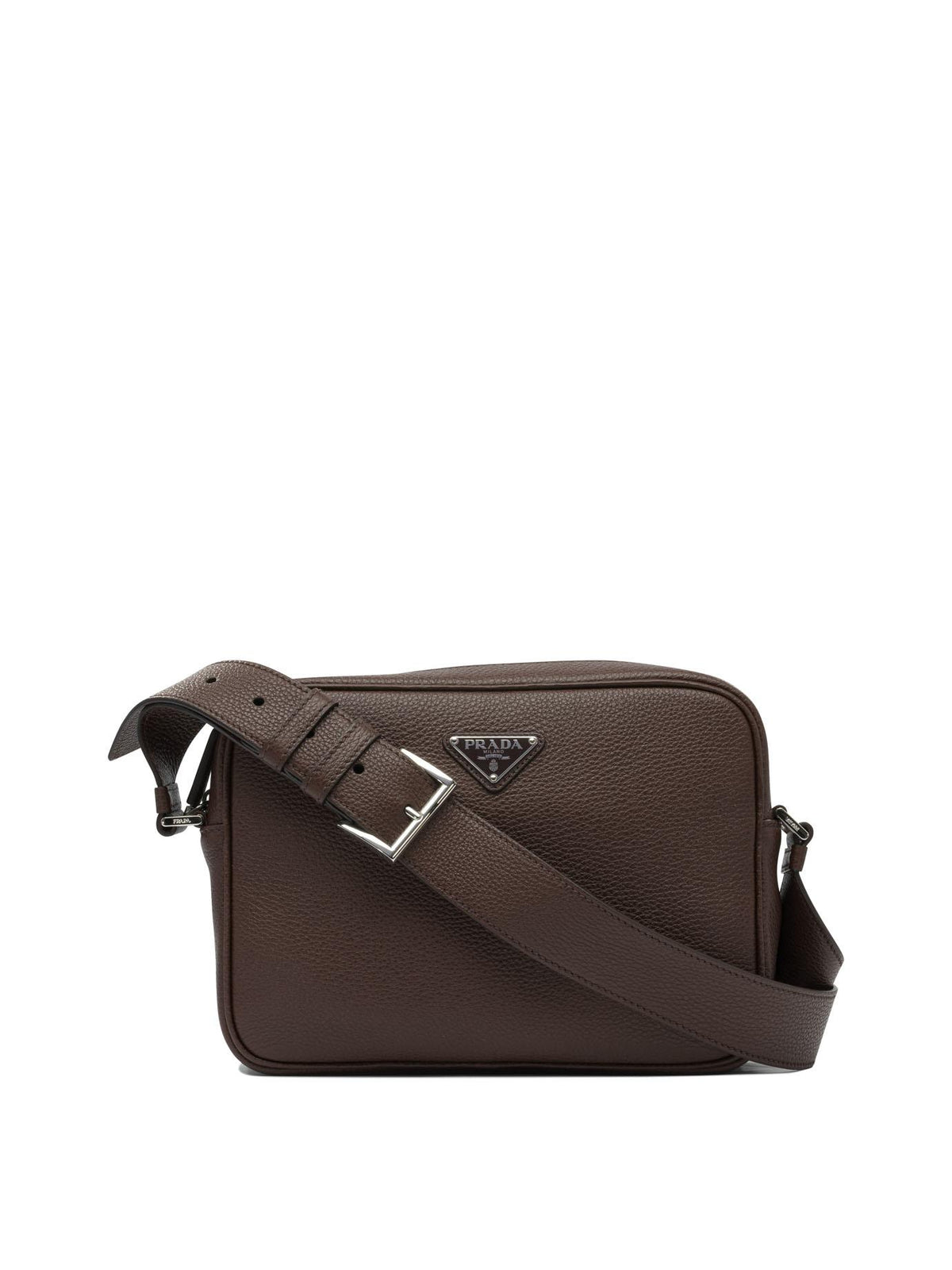 PRADA Black Saffiano Leather Crossbody Bag for Men