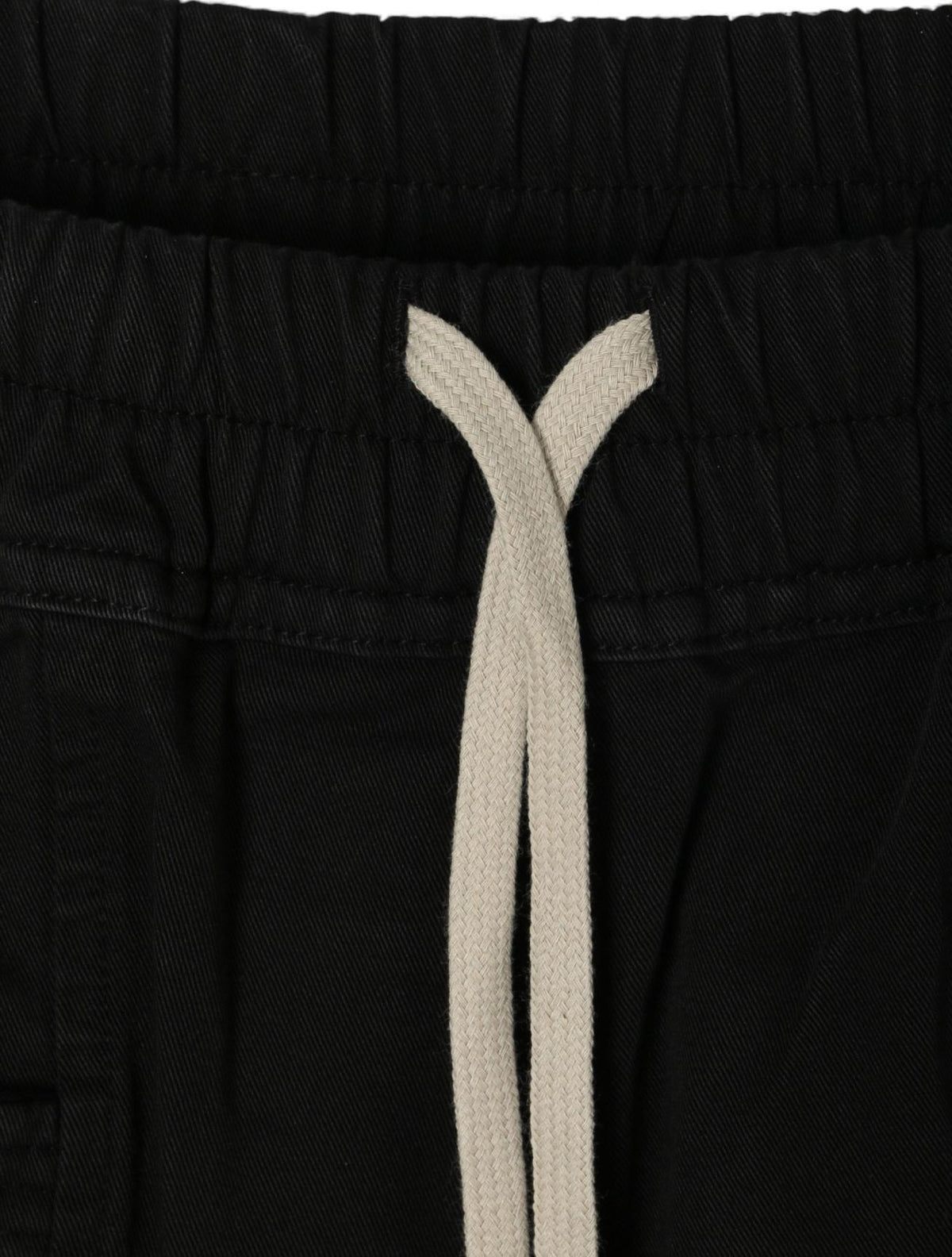 Rick Owens DRKSHDW Wide Creatch Cargo Pants Black Cotton Twill