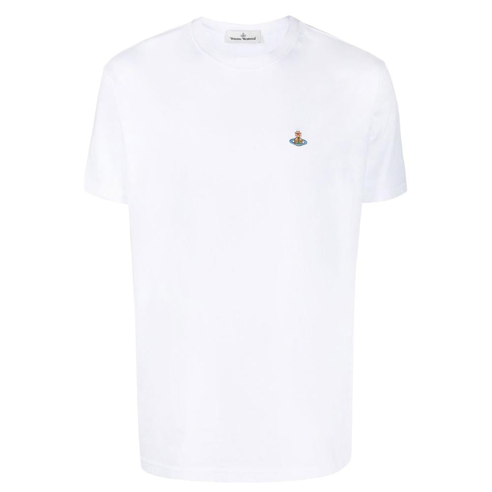Vivienne Westwood ORB Logo White Cotton T-Shirt Men