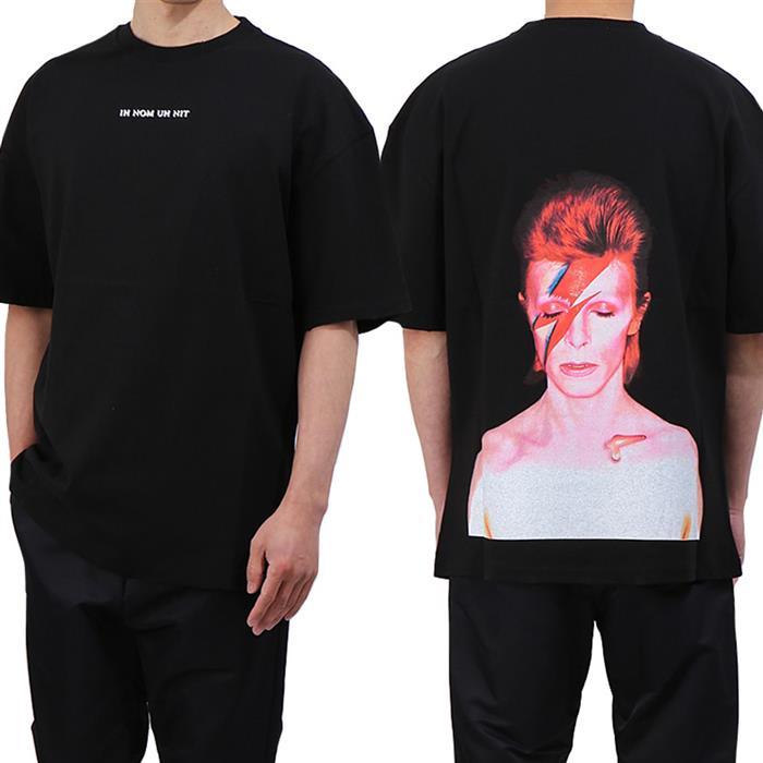 IH NOM UH NIT Bowie Print T-Shirt Black Men's Top