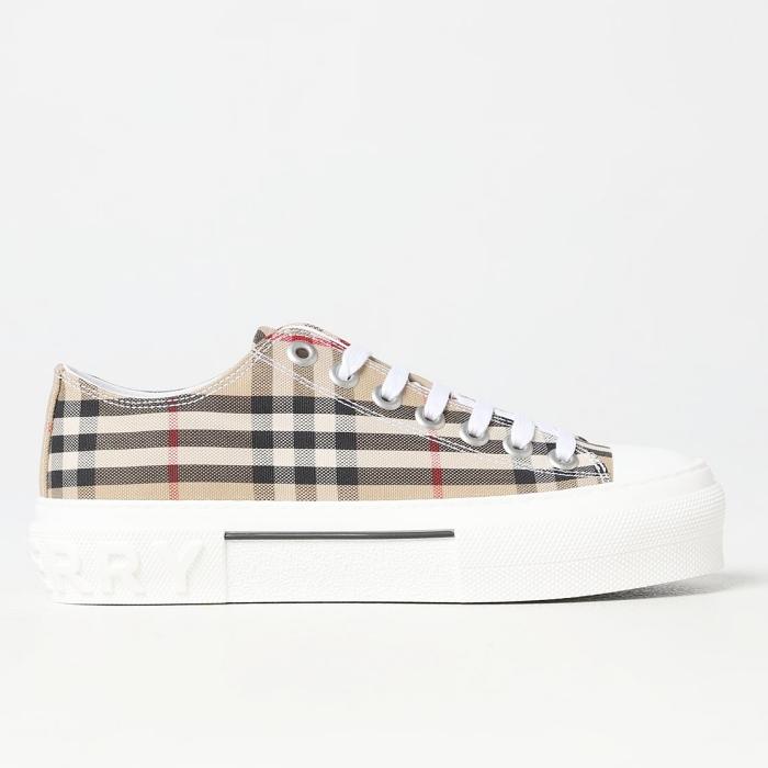 BURBERRY Vintage Check Cotton Low-Top Sneakers 8050506
