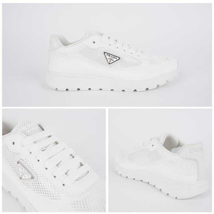 PRADA Prax 20 Fabric Mesh Sneakers Low Top Women’s 1E920N 1ABK F0009 F035