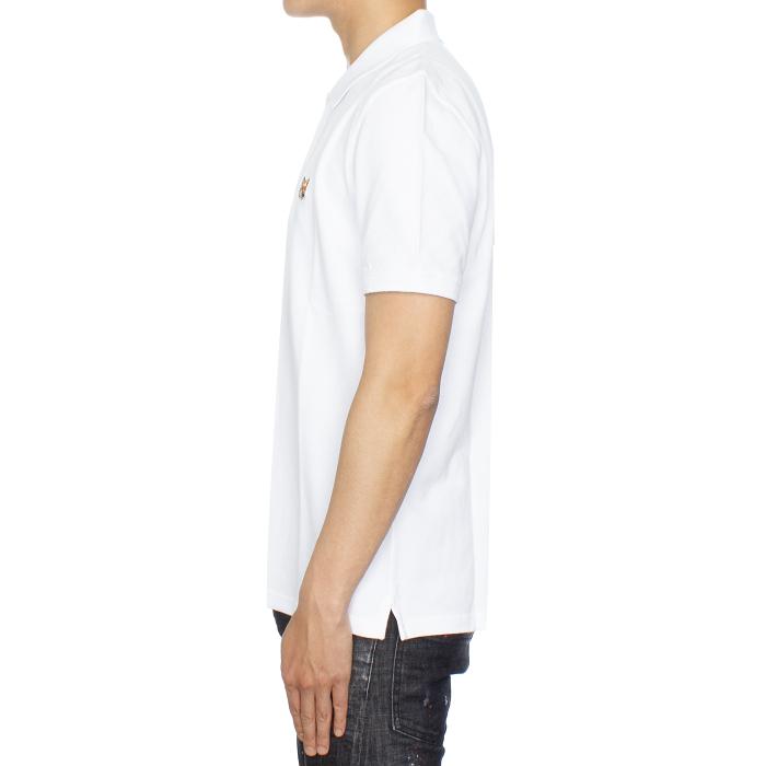 Maison Kitsune Fox Head Patch Regular Collar T-Shirt White