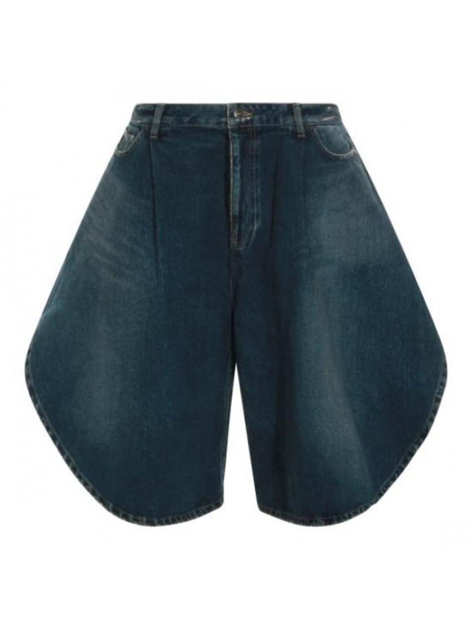 BALENCIAGA Tulip Bermuda Denim Shorts Women