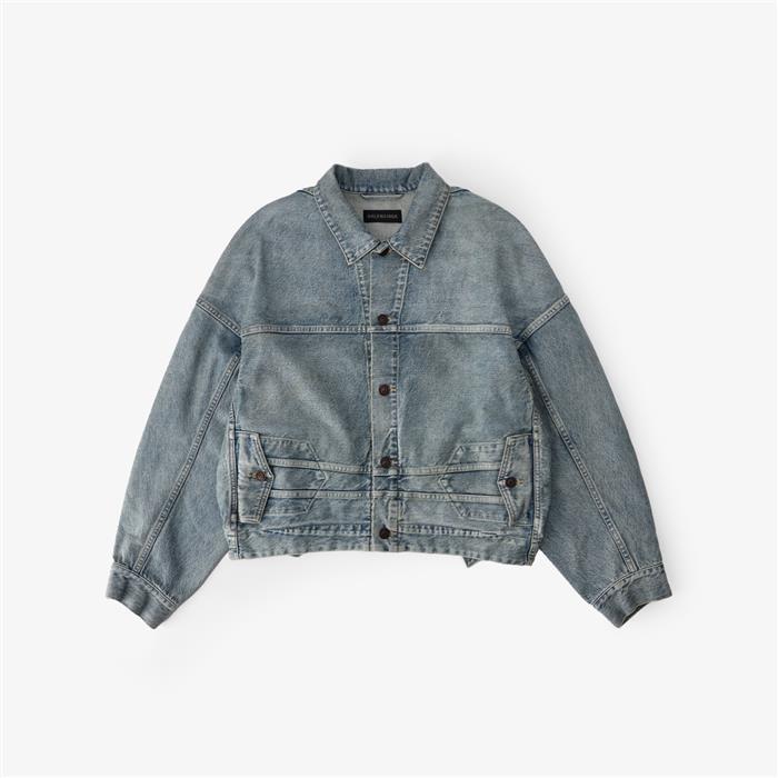 BALENCIAGA Upside Down Oversize Denim Jacket