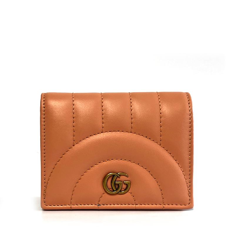 GUCCI GG Marmont Matelassé Leather Bifold Wallet Unisex 466492 AABZN 6707