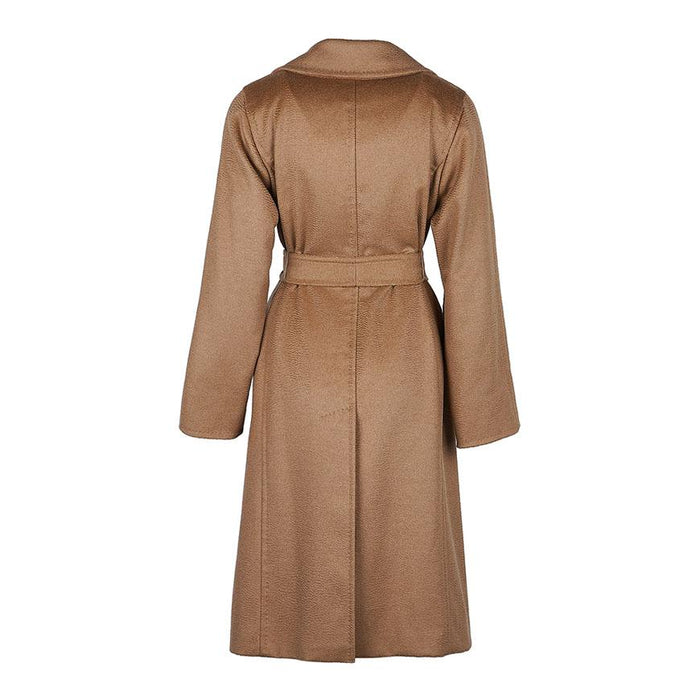 Max Mara Manuela Wool Wrap Coat Beige Women
