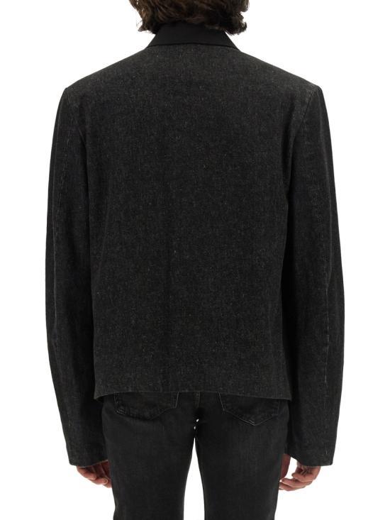 DIESEL Black Cotton Zip-Up Jacket for Men A143980CBCL9XX BLACK DOM