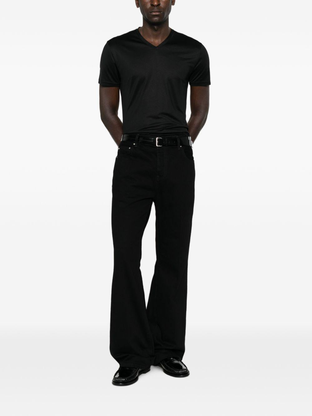 GUCCI Black Cotton Short Sleeve T-Shirt for Men