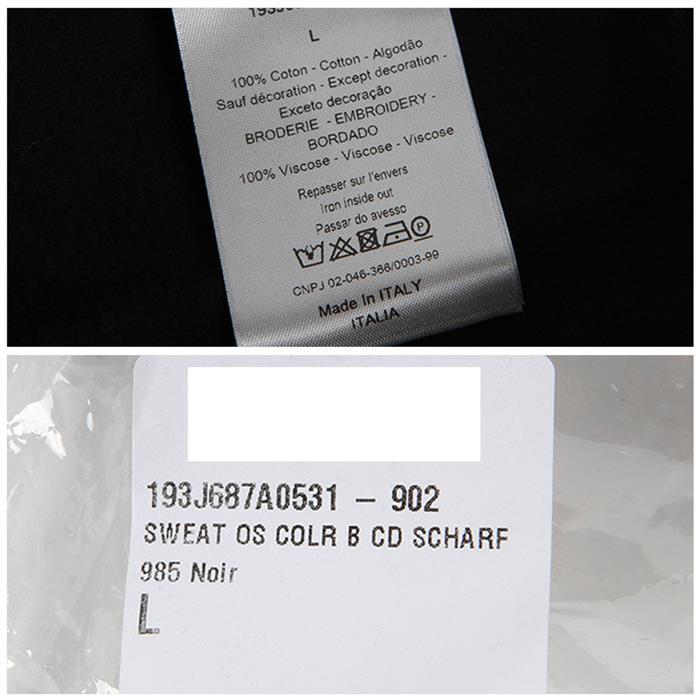 DIOR Logo Sweatshirt Men Gray