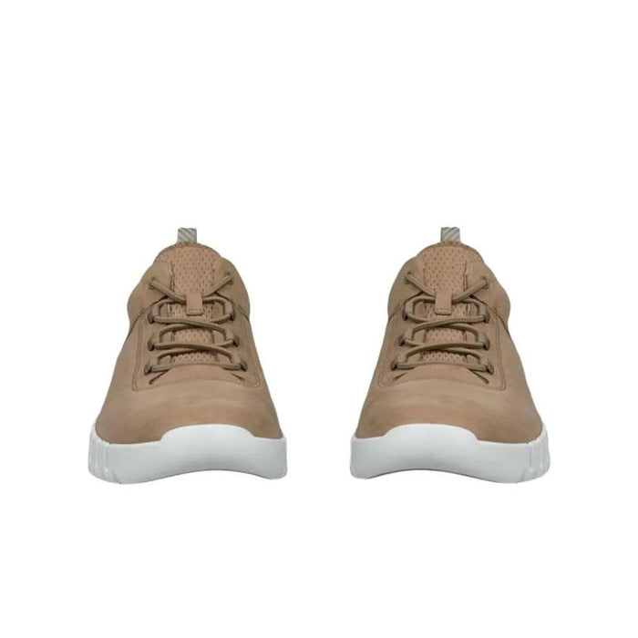 ecco Groove Nutmeg Brown Leather Low-Top Sneakers Men