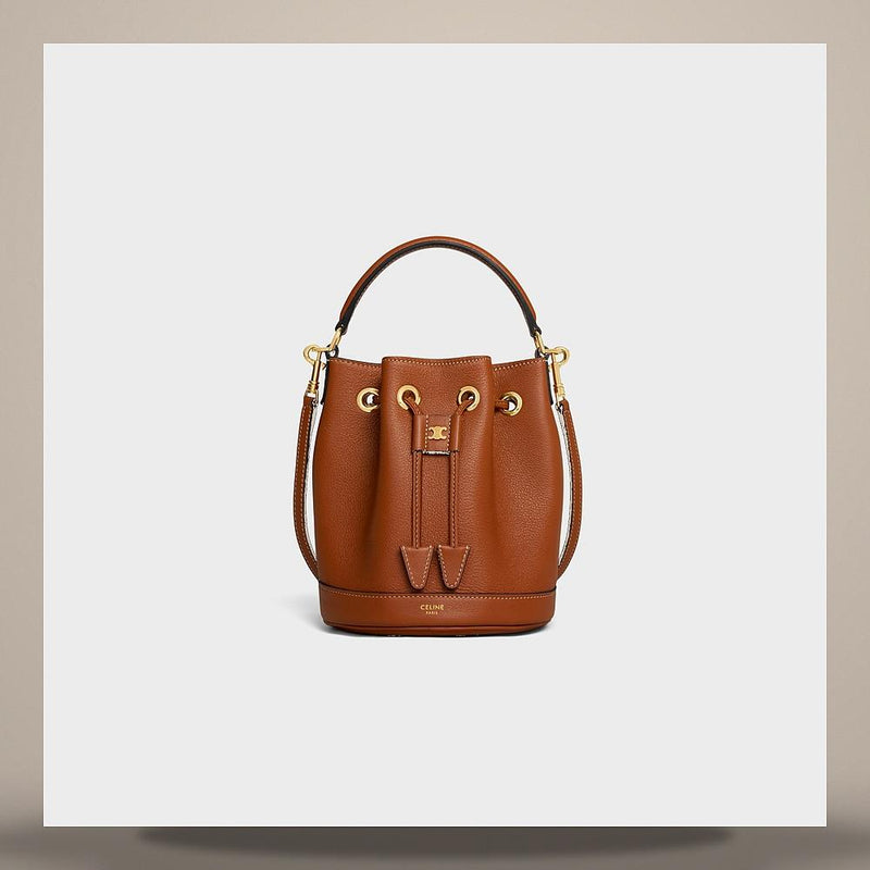 CELINE Teen Clara Bag Supple Grained Calfskin Tan Crossbody Bag 121673DPJ 04LU