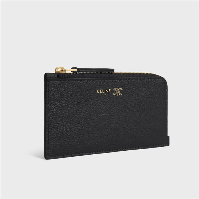 CELINE Long Zip Card Wallet Supple Grained Calfskin GFS3