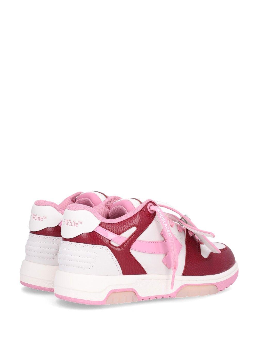 OFF WHITE Pink/White Low-Top Sneakers
