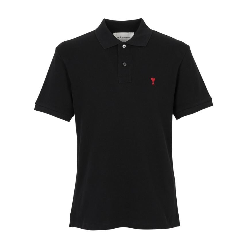 AMI Unisex Short Sleeve Polo T-Shirt BFUPL001 760 001