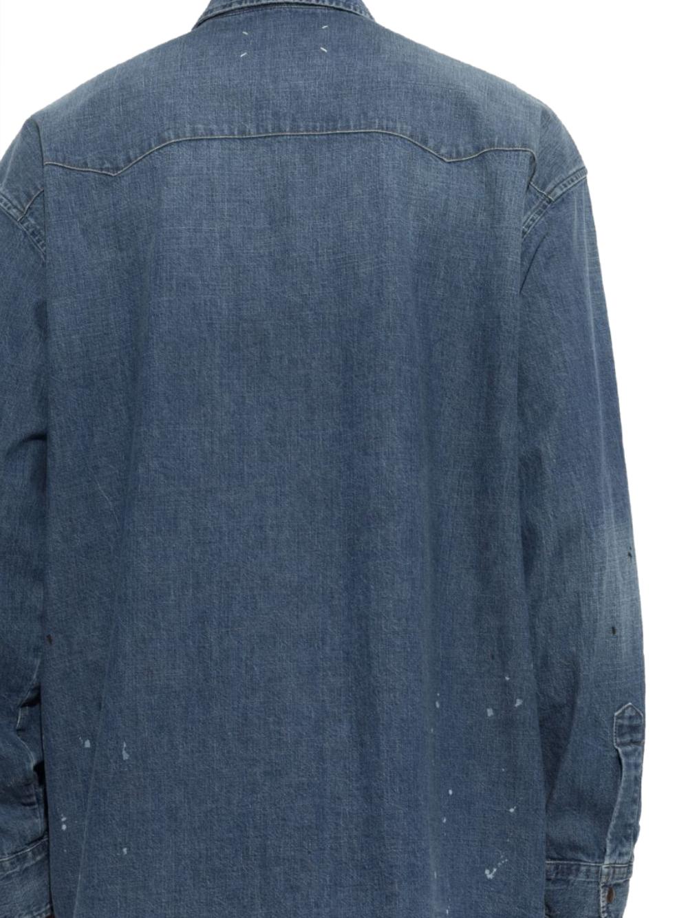 Maison Margiela Long Sleeve Button-Up Shirt Women’s White Cotton