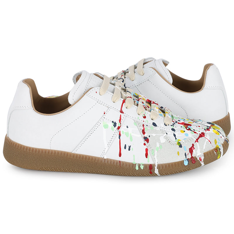 Maison Margiela White Painted German Army Low-Top Sneakers W S58WS0101 P1892 961
