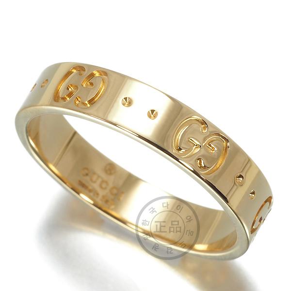 GUCCI Icon Iconic Ring White Yellow Rose Gold Unisex Jewelry 18k