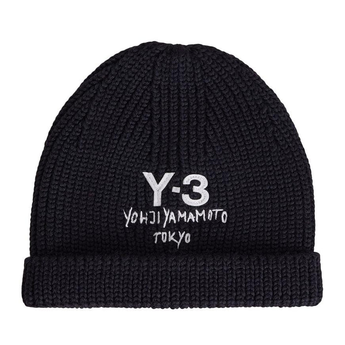 Y-3 Unisex Chunky Knit Beanie JX8308 BLACK