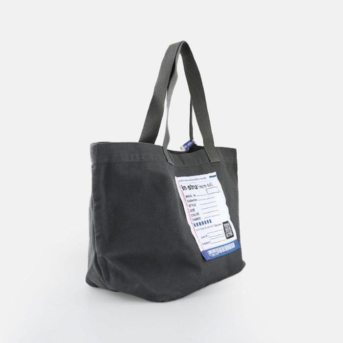 Maison Mihara Yasuhiro Dark Gray Big Name Patch Tote Bag