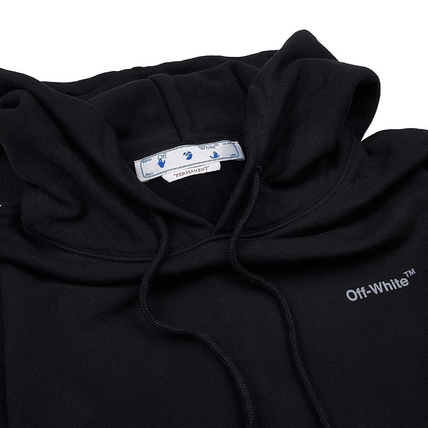 OFF WHITE Men's Diag Outline Slim Fit Hoodie OMBB097C99FLE0011010