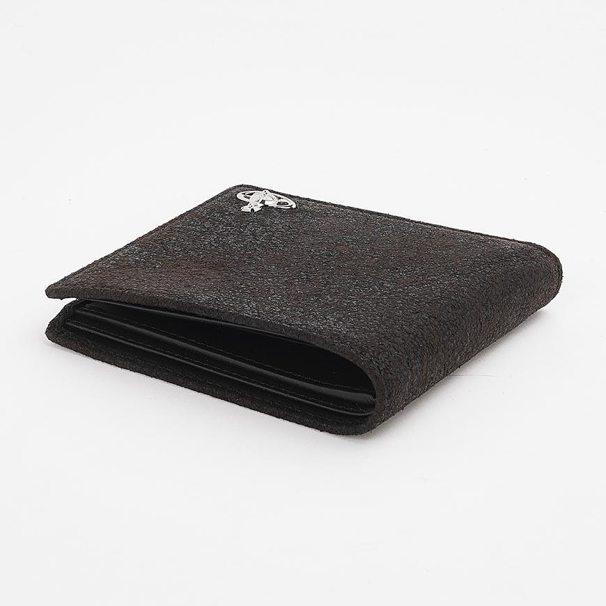 Vivienne Westwood Men’s Suede Leather Bifold Wallet 5115003MM L00BK D402