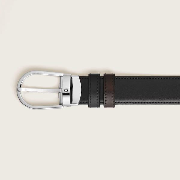 Montblanc Meisterstück Horseshoe Reversible Leather Belt 30mm
