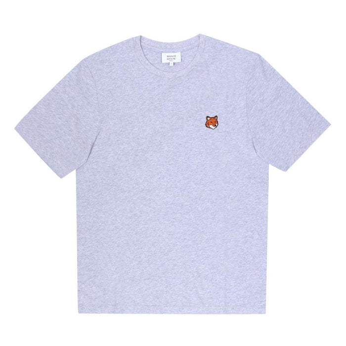 Maison Kitsune Fox Head Patch Short Sleeve T-Shirt Men H120 White