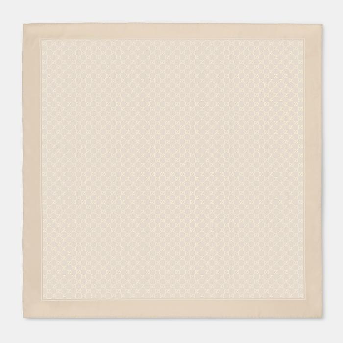 GUCCI GG Silk Carré Scarf 812251 3G001 9078