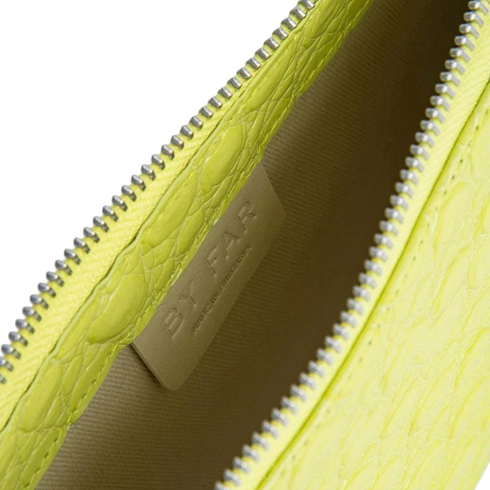BY FAR Rachel Crocodile-Embossed Shoulder Bag 22SSRCLSACGCCEMED