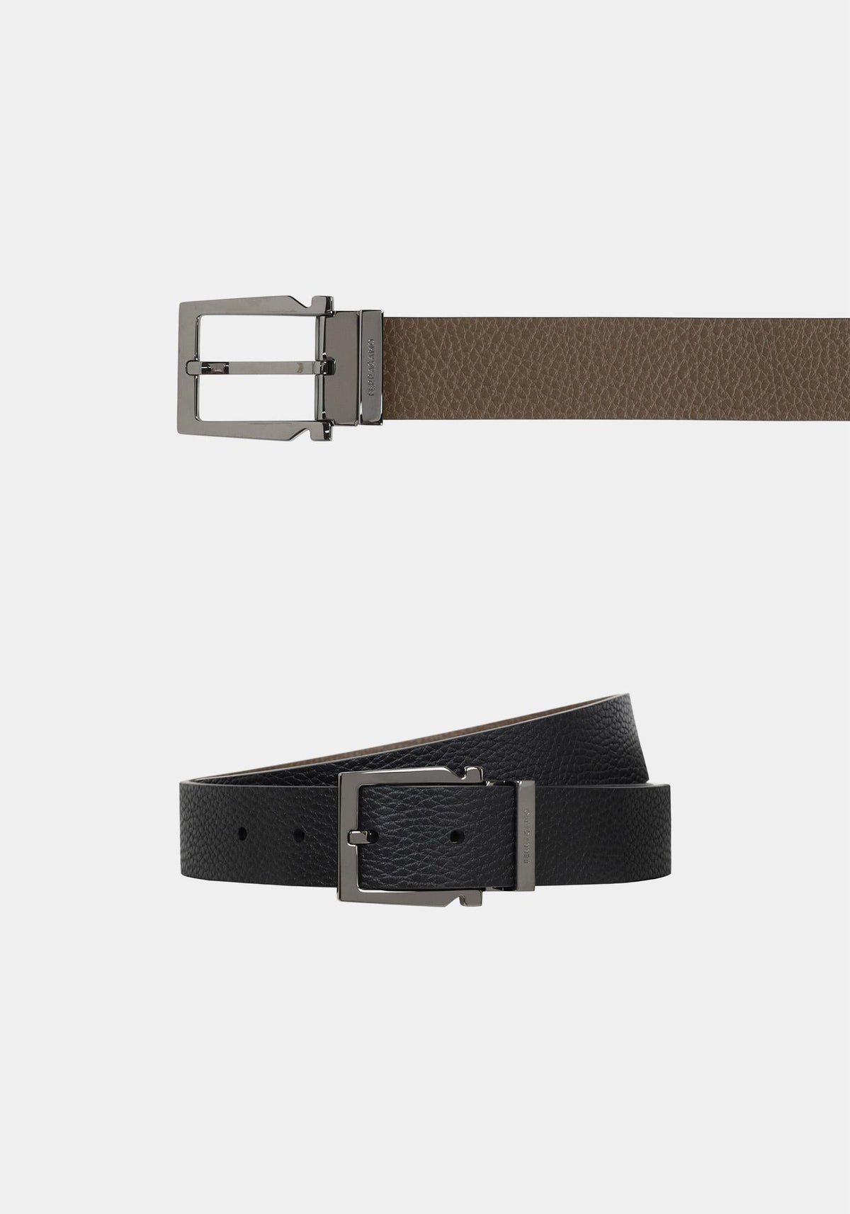 Ferragamo Brown Sugar/Black Reversible Leather Belt 67 0253 0770729