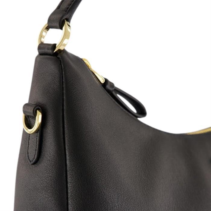 PRADA Black Leather Shoulder Bag