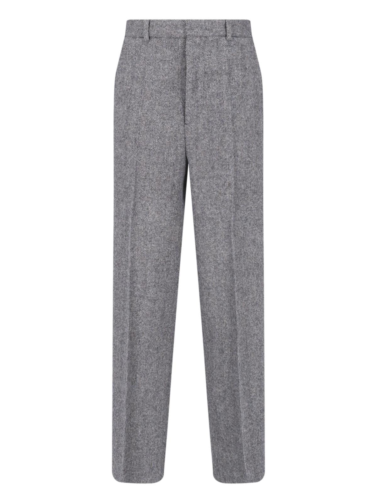 Maison Margiela Black Wool Suit Trousers for Men