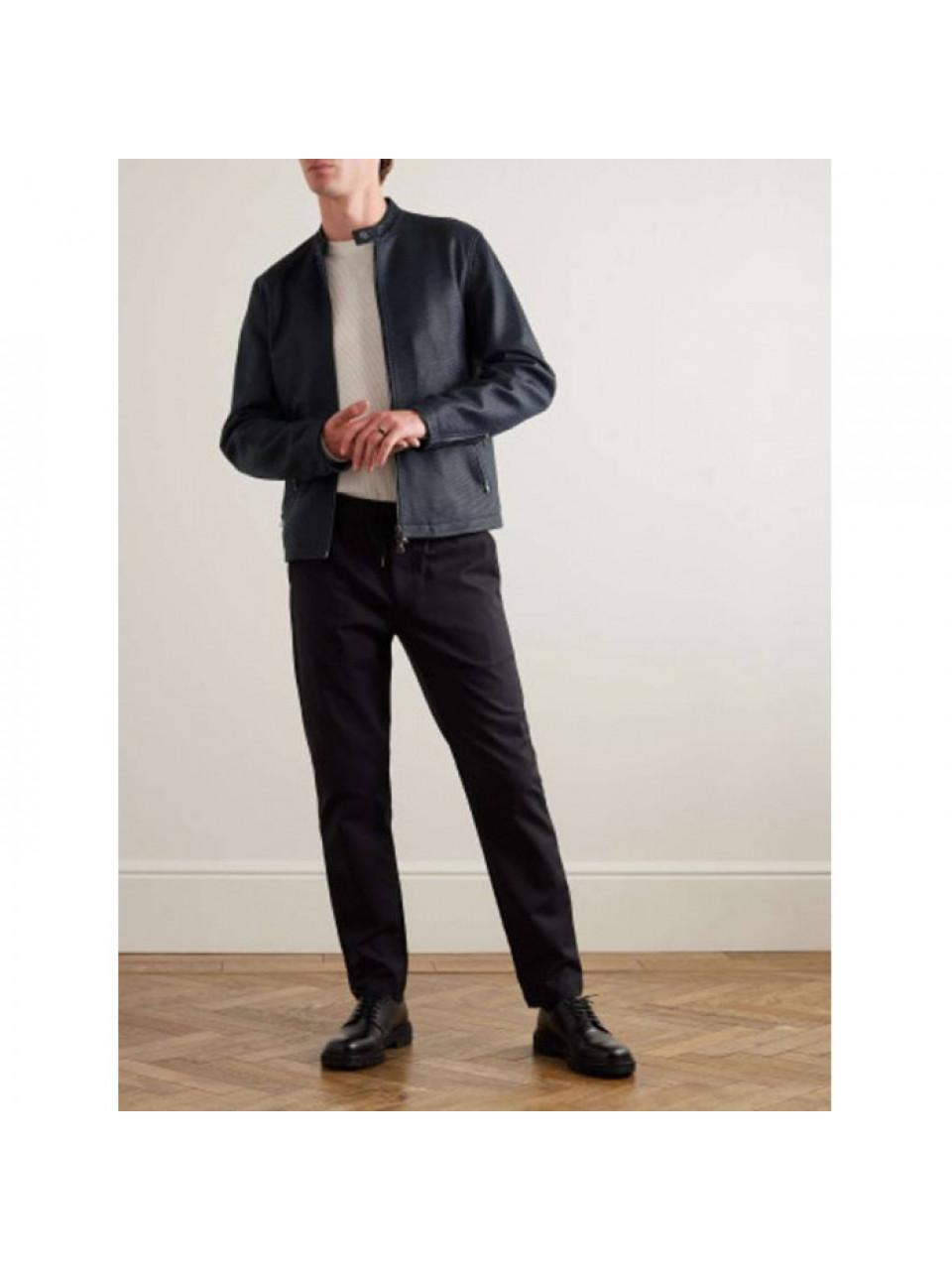 Theory Wynmore Crack Leather Jacket N0670401 XHX