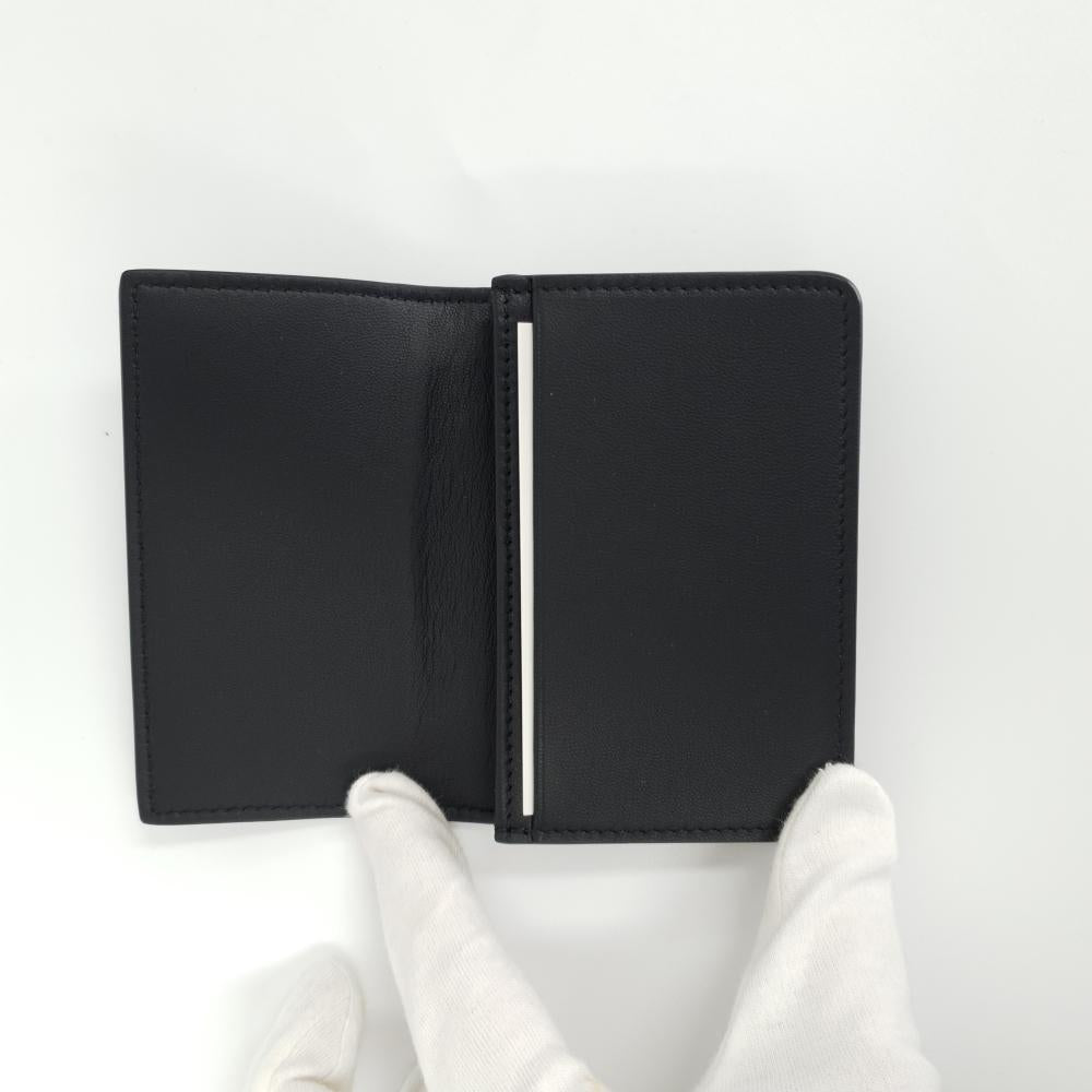 Bottega Veneta Intrecciato Leather Card Holder Black