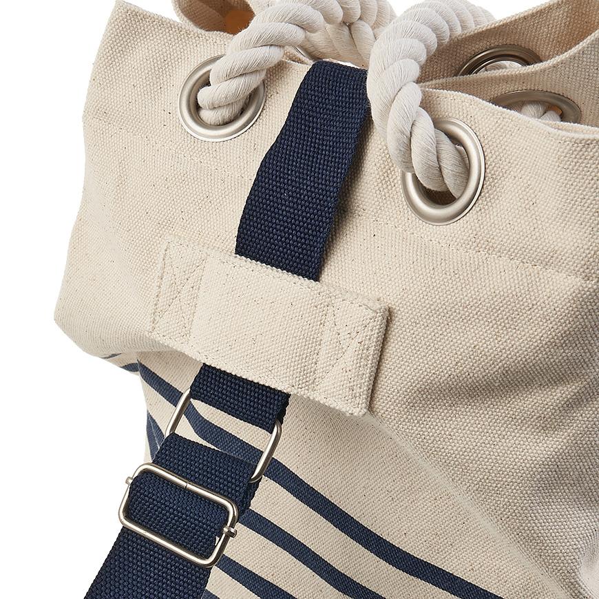 Saint James Unisex Straight Shoulder Bag Crossbody 0305 50 ECRU MARINE
