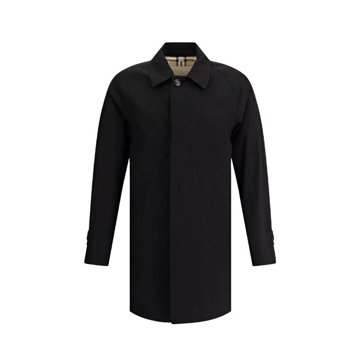 BURBERRY Men’s Short Camden Heritage Single Half Coat Black