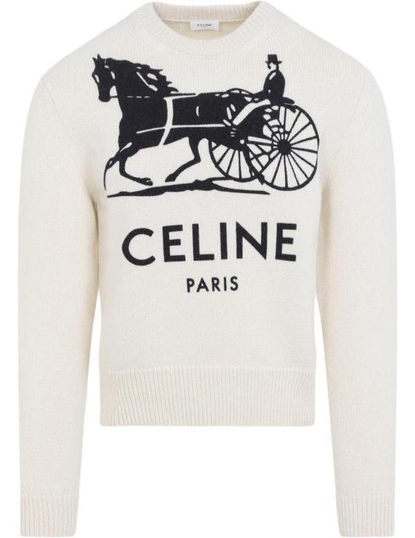 CELINE Cashmere Crewneck Sweater Men's Knit