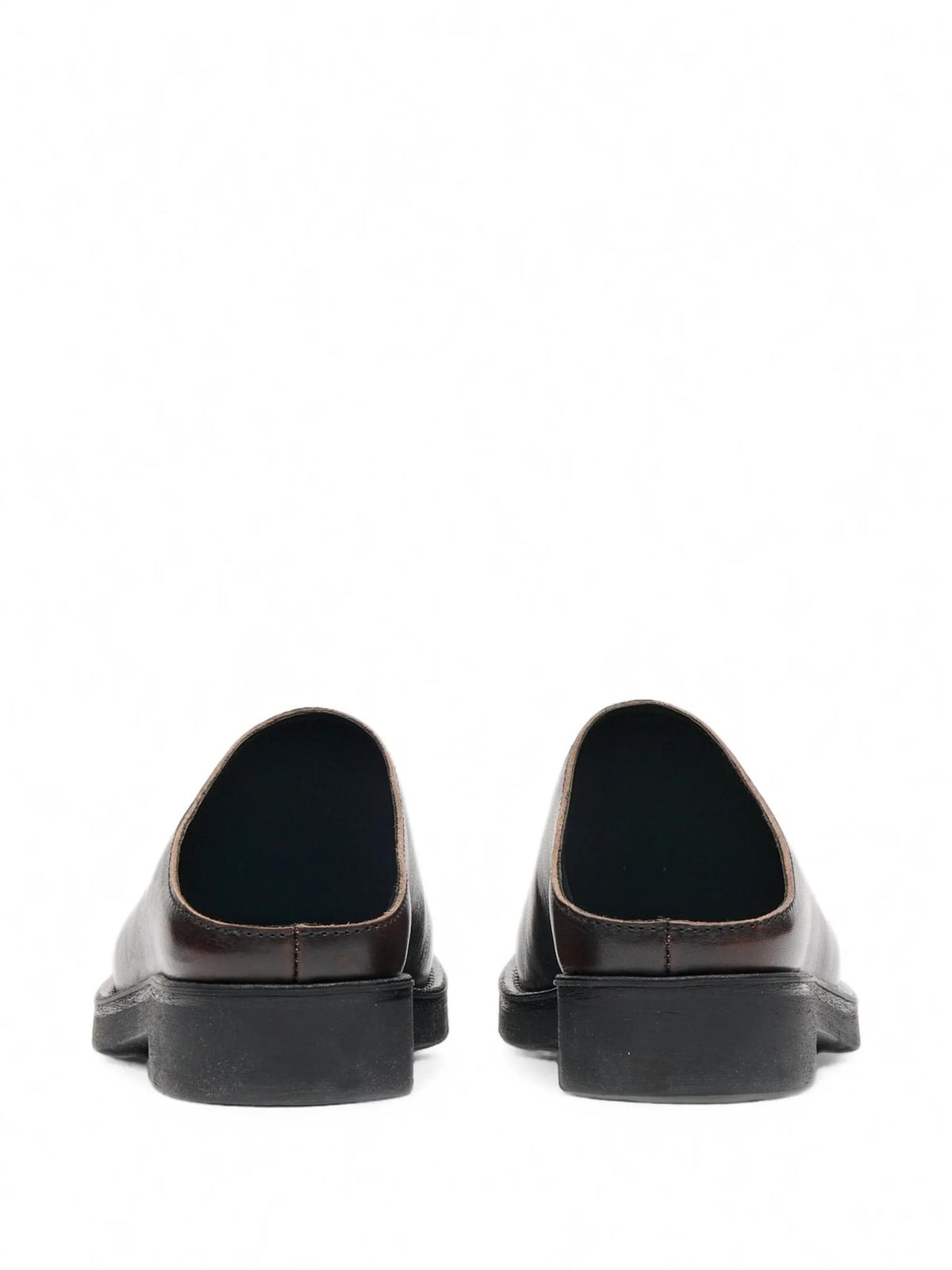 Maison Margiela Leather Mules Slip-On Slippers Women’s Black