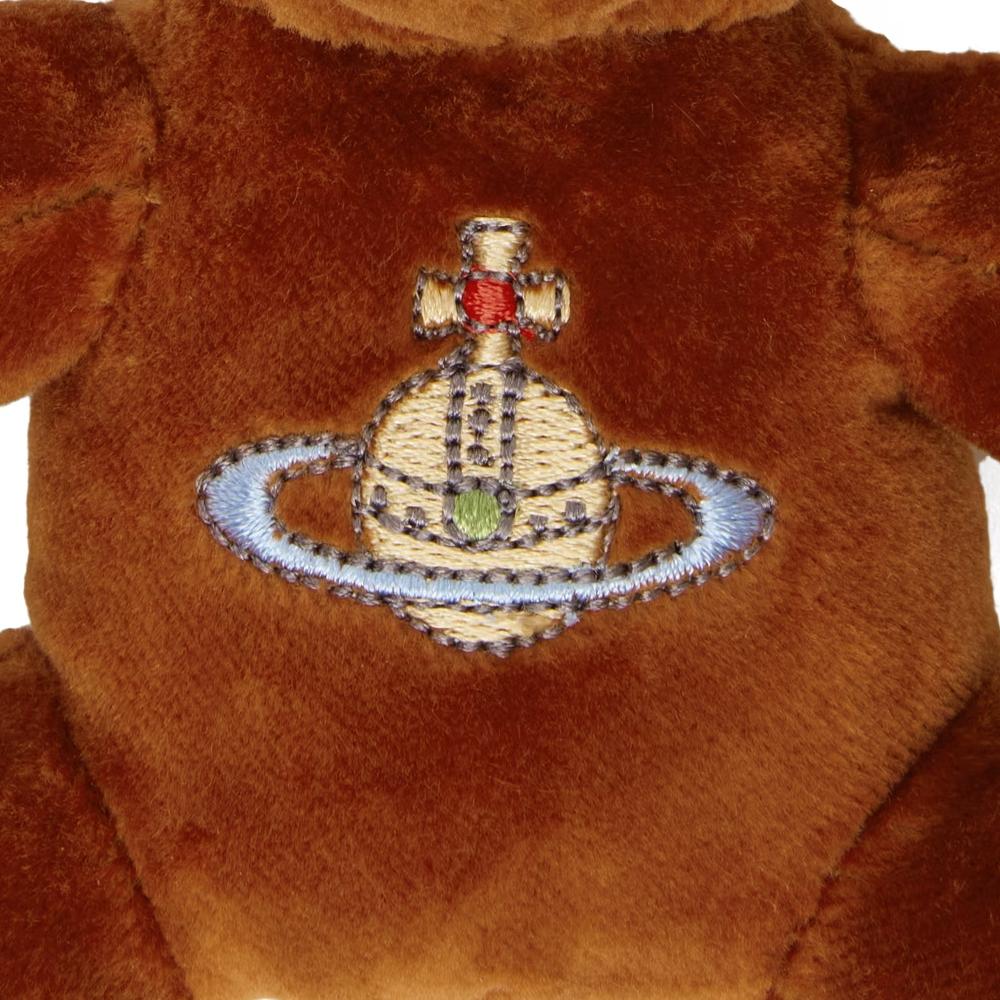 Vivienne Westwood Embroidered Logo Teddy Bear Keyring 82120005U W00ZL F410