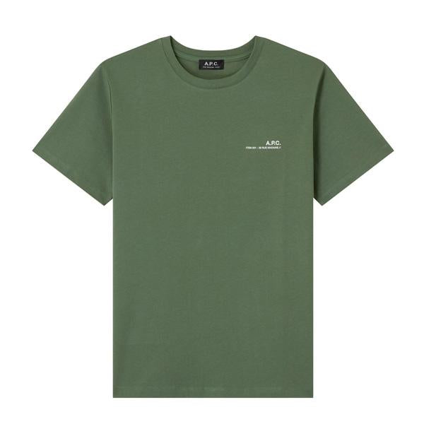 A.P.C. Gray Green Short Sleeve Men's T-Shirt
