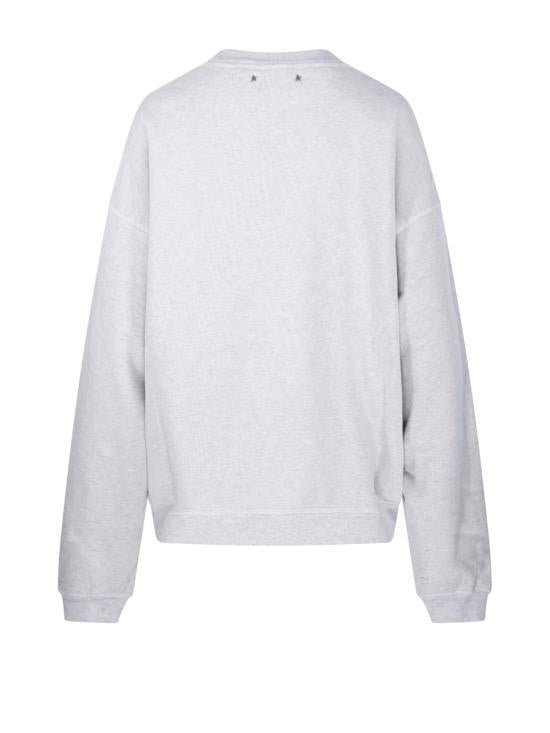 GOLDEN GOOSE Vintage Gray Melange Long Sleeve Sweatshirt