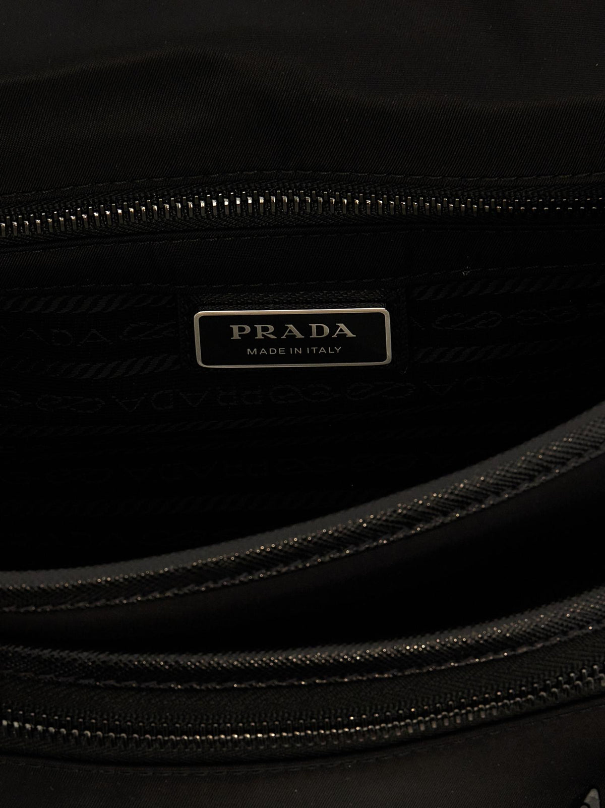 PRADA Black Nylon Crossbody Bag
