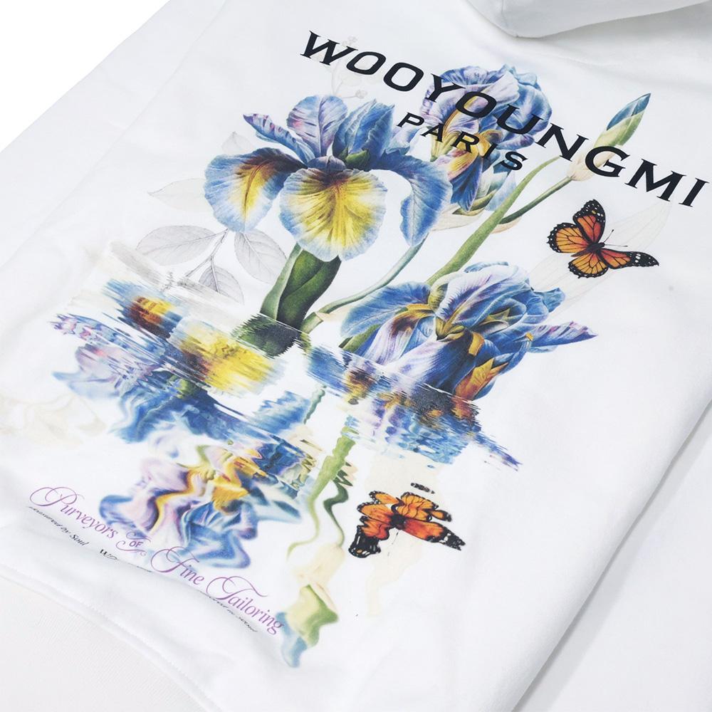 WOOYOUNGMI Flower Back Logo Men's Hoodie